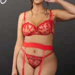 YesX YX845Q Red Bra Set Size XL -4XL