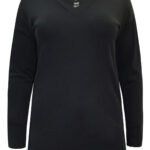 BLACK Supima Cotton Long Sleeve Tunic Size 8 - 18