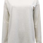 J.Jill OATMEAL Luxe Supima Forward Seam Top Size 12 - 26