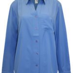 BLUE Long Sleeve Pocket Detail Shirt Size 12 - 24