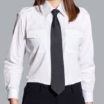 Disley WHITE Pilot Style Long Sleeve Shirt Size 28