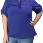 BLUE Pure Cotton Broderie Cutwork Tassel Tie Top Size 12 - 24