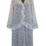 MONO Polka Dot Long Sleeve Frill Detail Dress Size 16 - 28
