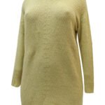 KEY LIME Long Sleeve Chunky Rib Longline Jumper Size 14 - 28