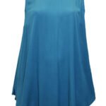 TEAL Sleeveless Crinkle Vest Top Size 22 - 26