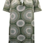 Kaleidoscope Print Bubble Hem Gypsy Top Size 18 - 28