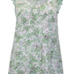 MINT Floral Contrast Border Long Nightdress Size 6 - 24