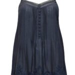 NAVY Pintuck Embroidered Cami Top Size 14 - 22