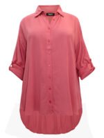 DUSTY-ROSE Crinkle Long Sleeve Shirt Size 12 - 18 - Image 2