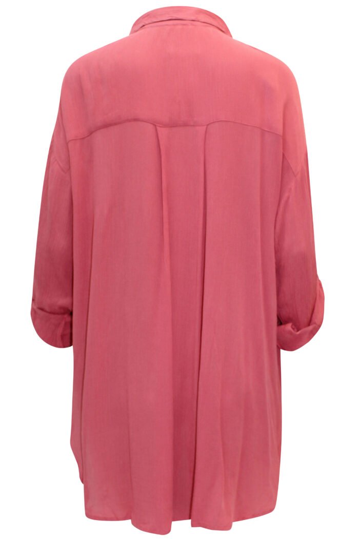 DUSTY-ROSE Crinkle Long Sleeve Shirt Size 12 - 18 - Image 7