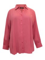 DUSTY-ROSE Crinkle Long Sleeve Shirt Size 12 - 18 - Image 5