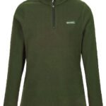 DARKEST-SPRUCE Sweethart Lightweight Half-Zip Fleece Size 20 - 22