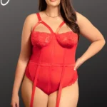 YesX YX858Q Red Bodysuit Size XL- 4XL