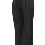 BLACK Linen Blend Trousers Size Size 14-28