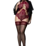 Ballerina 603 Black Hold Ups Plus Size XL -XXL