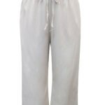 NATURAL Linen Blend Cropped Trousers Size 12 - 20