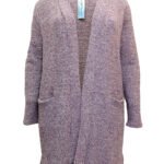 HEATHER Open Front Knitted Cardigan with Pockets Size 22/24