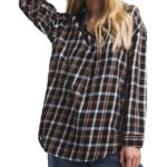BLACK Yarn Dyed Overhead Open Collar Check Shirt Size 16 & 18 Only