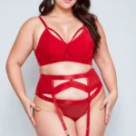 YesX YX870Q Bondage Garter Bra Set Size XL -2XL