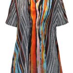 MULTI Printed Notch Neck Woven Top Size 22 - 34