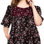 Mixed Print Short Lounge Pocket Dress