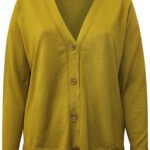 OLIVE Fine Knit V-Neck Cardigan Size 14 - 28