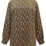 BLACK Longline Long Sleeve Boxy Blouse Size 24 Only
