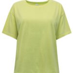 YELLOW Pure Cotton Short Sleeve Top Size 10 - 24
