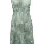 SAGE Cotton Seersucker Empire Tiered Dress Size 16 - 22