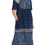 NAVY Mixed Print Zip Front Lounge Dress Size 12 - 28