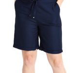 NAVY Linen Blend Shorts Size 12 - 28