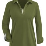 SAGE Pure Cotton Eyelet Detail 3/4 Sleeve Top Size 20 - 28