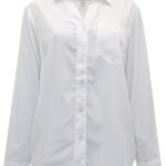 WHITE Long Sleeve Pocket Detail Shirt Size 14 - 20