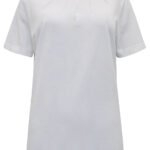 WHITE Pure Cotton Pleat Detail T-Shirt Size 12 - 26