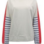 STONE Sundry Stripe Color Block Sweatshirt Size 14 - 20