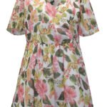 WHITE Floral Print Woven Wrap Top Size 16 - 34