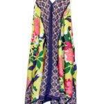 YELLOW Sleeveless Floral Print Hanky Hem Dress Size 12 - 24
