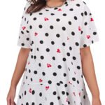 WHITE Spot Print Frill Hem Top Size 12 - 30