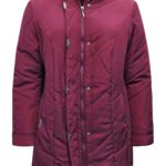 WINE Lightweight Quilted Jacket Size 22 - 26