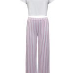 WHITE/PINK Candy Stripe 'Stargazer' Pyjama Set