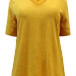 SAFFRON Pure Cotton Half Sleeve Top Size 16 - 32