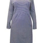 NAVY Pure Cotton Striped Jersey Pocket Dress Size 18 - 20