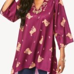 PLUM Paisley Print Embroidered & Embellished Tunic Size 14 - 30