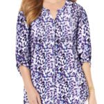 PURPLE Dot Breezeway Georgette Blouse Size 16 - 40