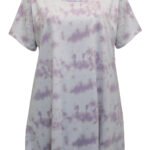 LILAC Pure Cotton Tie Dye Short Sleeve Top Size 16 - 32