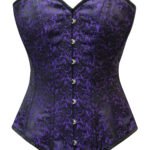PURPLE Printed Over Bust Corset Size 18 - 26