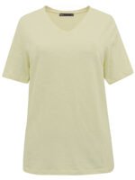 YELLOW Pure Cotton V-Neck Straight Fit T-Shirt Size 12 - 24