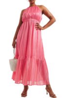 PINK Halterneck Georgette Maxi Dress Size 20 - 30 - Image 4