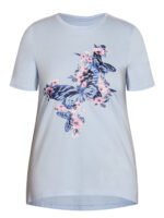 SKY-BLUE Pure Cotton Butterfly Print T-Shirt Size 16 - 32