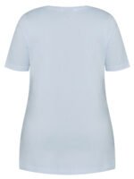 SKY-BLUE Pure Cotton Butterfly Print T-Shirt Size 16 - 32 - Image 3